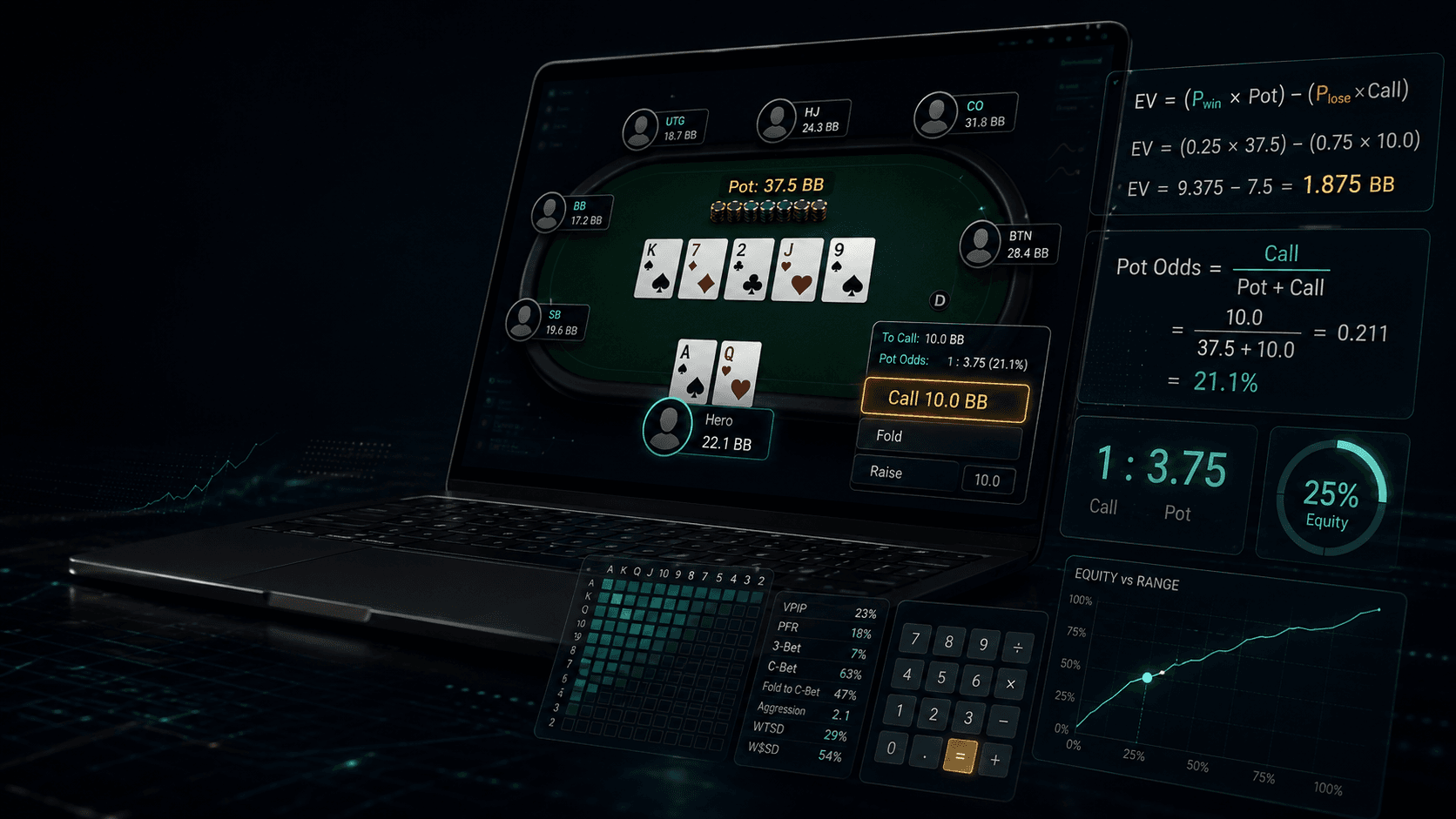 Шансы банка в покере (pot odds) - для чего нужны и как их считать
